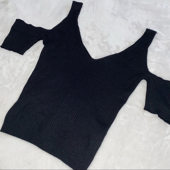 SHOULDER CUT OUT TOP - Picture 3 of 5